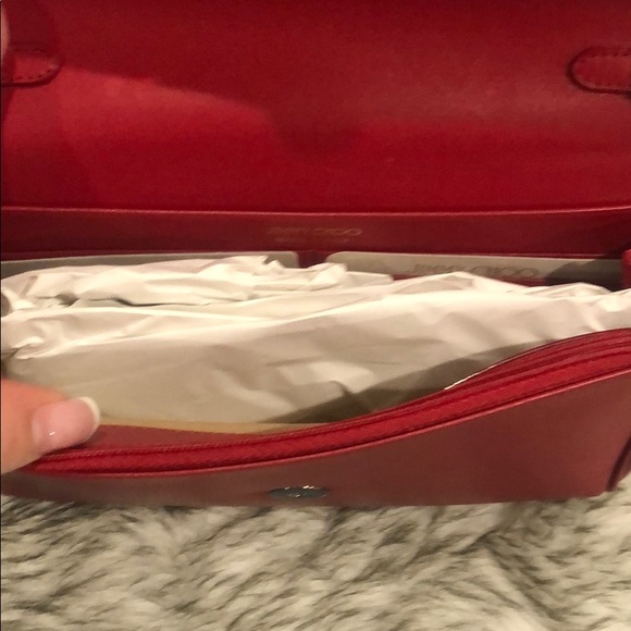 NWT SNAKESKIN JIMMY CHOO CROSSBODY - Picture 5 of 8